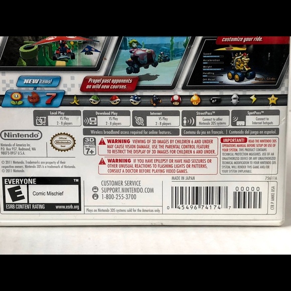 Mario Kart 7 Nintendo 3DS Video Game - Picture 3 of 7